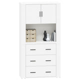 Highboard White Engineered Wood