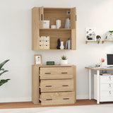 Highboard Sonoma Oak Engineered Wood - 45-Degree Angle
