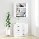 Highboard White Engineered Wood - Side View