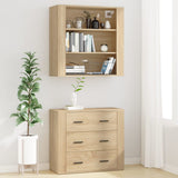 Highboard Sonoma Oak Engineered Wood - Side View