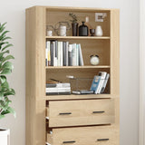 Highboard Sonoma Oak Engineered Wood - Top-Down View