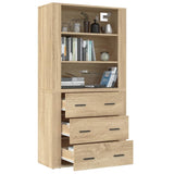 Highboard Sonoma Oak Engineered Wood - 45-Degree Angle