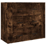 Highboard Smoked Oak Engineered Wood - Close-Up Angle