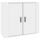 Sideboards 3 pcs High Gloss White Engineered Wood - Rear View