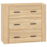 Sideboards 3 pcs Sonoma Oak Engineered Wood