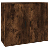 Sideboards 3 pcs Smoked Oak Engineered Wood - Rear View