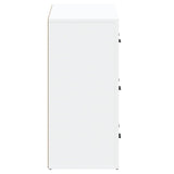 Sideboards 2 pcs White Engineered Wood - Close-Up Angle