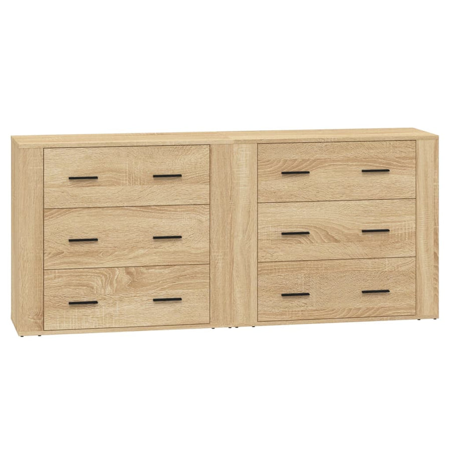 Sideboards 2 pcs Sonoma Oak Engineered Wood