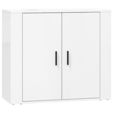 Sideboards 3 pcs White Engineered Wood - Close-Up Angle