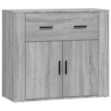 Sideboards 3 pcs Grey Sonoma Engineered Wood - Rear View