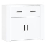 Sideboards 3 pcs High Gloss White Engineered Wood