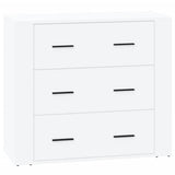 Sideboards 3 pcs High Gloss White Engineered Wood