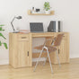 Desk with Cabinet Sonoma Oak Engineered Wood
