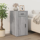 Desk with Cabinet Grey Sonoma Engineered Wood - Top-Down View