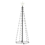 Christmas Cone Tree Warm White 84 LEDs Decoration 50x150 cm