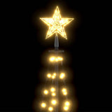 Christmas Cone Tree Warm White 84 LEDs Decoration 50x150 cm - Top-Down View