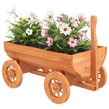 Decorative Wagon 70x43x54 cm Solid Wood Fir - Side View