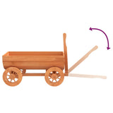 Decorative Wagon 70x43x54 cm Solid Wood Fir - Close-Up Angle