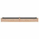 Garden Raised Bed with Liner 240x60x25 cm Solid Wood Fir