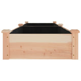 Garden Raised Bed with Liner 240x60x25 cm Solid Wood Fir