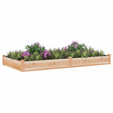 Garden Raised Bed with Liner 240x120x25 cm Solid Wood Fir - Side View