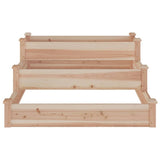 Garden Raised Bed 120x120x56 cm Solid Wood Fir - Top-Down View