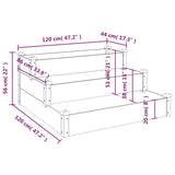 Garden Raised Bed 120x120x56 cm Solid Wood Fir