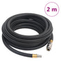 Hybrid Air Hose Black 0.6" 2 m Rubber and PVC