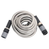 Garden Hose with Spray Nozzle Silver 0.6