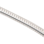 Garden Hose with Spray Nozzle Silver 0.6" 7.5 m Stainless Steel