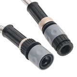 Garden Hose with Spray Nozzle Silver 0.6