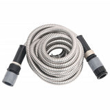 Garden Hose with Spray Nozzle Silver 0.6