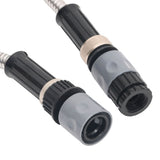 Garden Hose with Spray Nozzle Silver 0.6