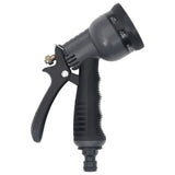 Garden Hose with Spray Nozzle Silver 0.6" 15 m Stainless Steel