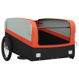 Bike Trailer Black and Orange 45 kg Iron - 45-Degree Angle