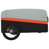 Bike Trailer Black and Orange 45 kg Iron - Close-Up Angle