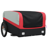 Bike Trailer Black and Red 45 kg Iron - Top-Down View