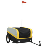 Bike Trailer Black and Yellow 45 kg Iron - Front View