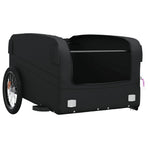 Bike Trailer Black 45 kg Iron