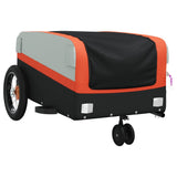 Bike Trailer Black and Orange 30 kg Iron - Top-Down View