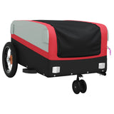 Bike Trailer Black and Red 30 kg Iron - Top-Down View