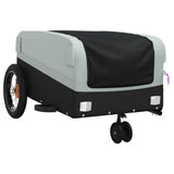 Bike Trailer Black and Grey 30 kg Iron - Top-Down View