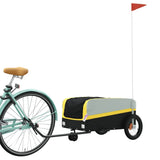Bike Trailer Black and Yellow 30 kg Iron - Side View