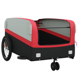 Bike Trailer Black and Red 45 kg Iron - 45-Degree Angle