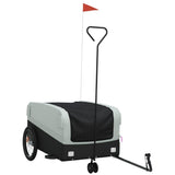 Bike Trailer Black and Grey 45 kg Iron - Front View
