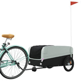 Bike Trailer Black and Grey 45 kg Iron - Side View