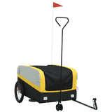 Bike Trailer Black and Yellow 45 kg Iron - Front View