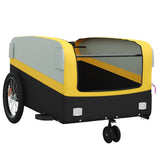 Bike Trailer Black and Yellow 45 kg Iron - 45-Degree Angle
