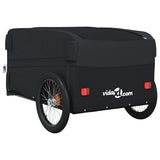 Bike Trailer Black 45 kg Iron - Low Angle