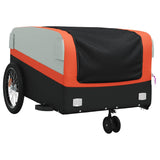Bike Trailer Black and Orange 45 kg Iron - Top-Down View